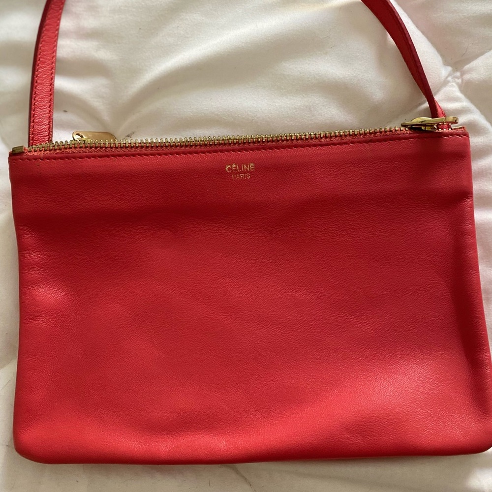Celine Hot Pink medium trio crossbody - Picture 7 of 11